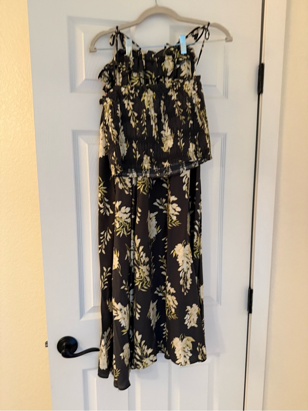 NWT Black Floral Maxi Skirt - Lightweight Women’s 2 piece set - Picture 9 of 10